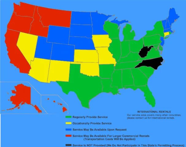 Thrilling Amusement rides Service Areas in the US